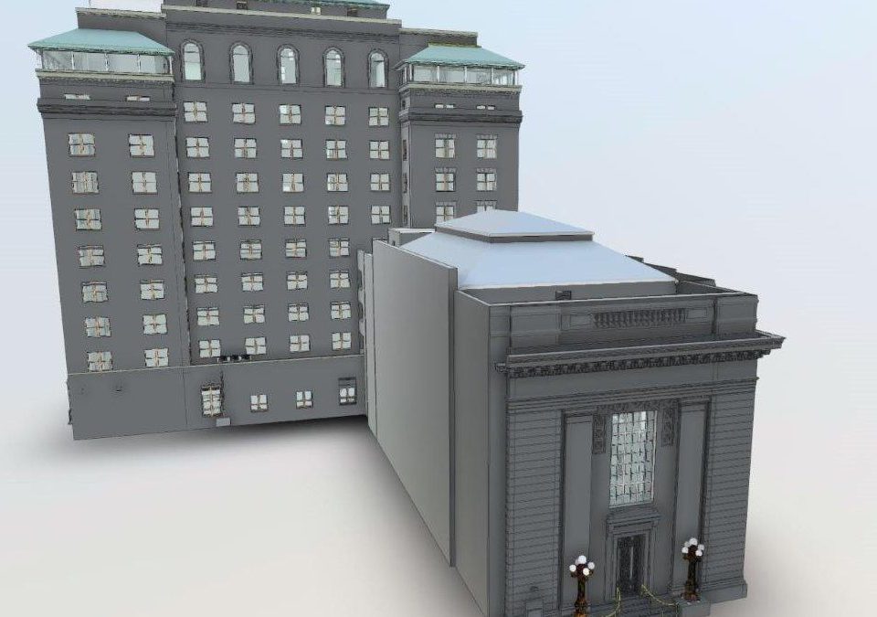 BIM model of Milken building showcasing detailed architectural design and construction.