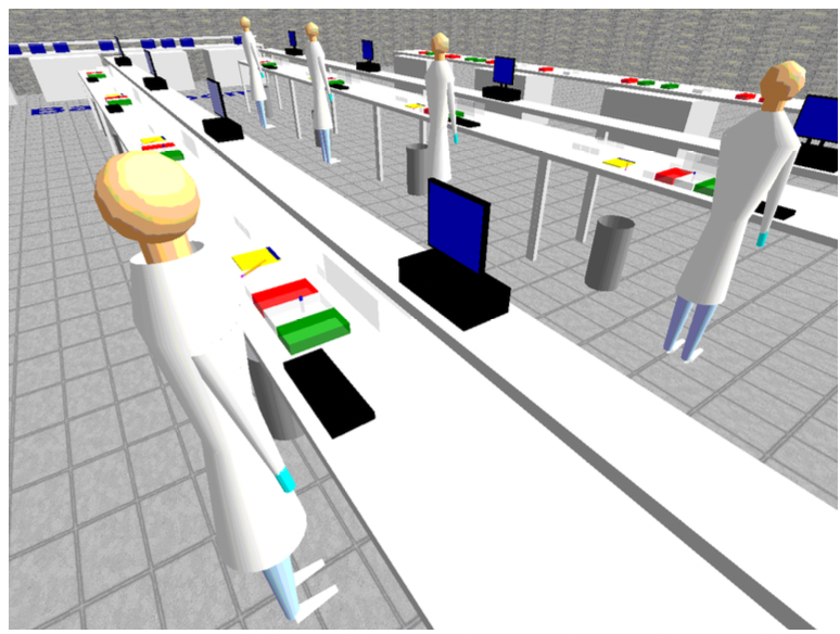 Figure 3. Three-dimensional Animation of Laboratory Processing
